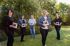 Auf dem Foto sehen Sie die Mitarbeiter*innen des SPN (v. l. n. r.): Anja Heyken, Barbara Weber-Zemke, Mike Emmer, Heike Agena, Marlies Reinsberg