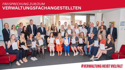 35 Auszubildende sind nun Verwaltungsfachangestellte - Landkreis Aurich