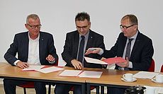 Roland Dupak, Volker Cammans und Harm-Uwe Weber