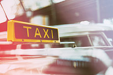 Stockfoto mit Taxi