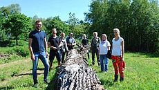 BU: Teile des runden Tisches Marcardsmoor mit Vertretern der Stadt Wiesmoor und dem Büro ARSU GmbH aus Oldenburg.