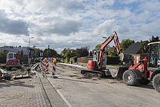 Bild der Baustelle in Upgant-Schott