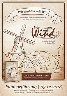 Plakat "Wir mahlen mit Wind"