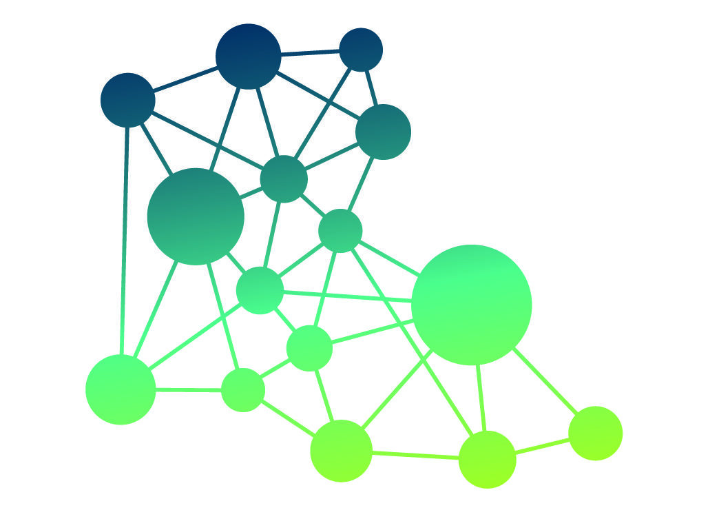 WLA Bildmarke - zu einem Netz verbundene Punkte