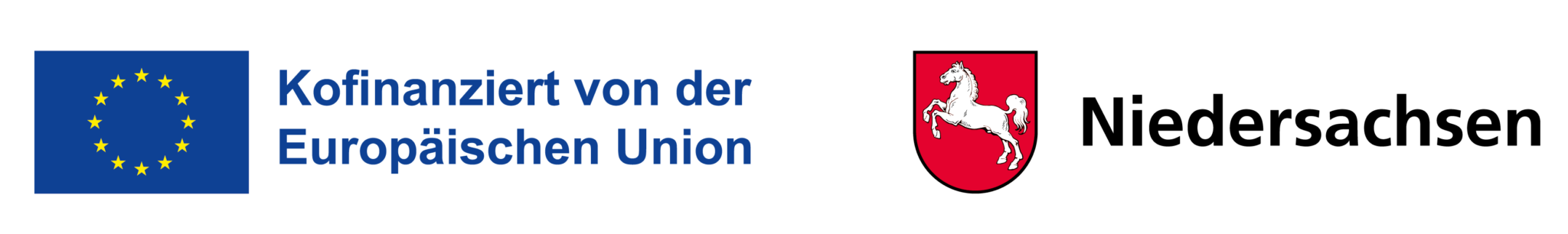 Logokombination EU und Niedersachsen Pferd